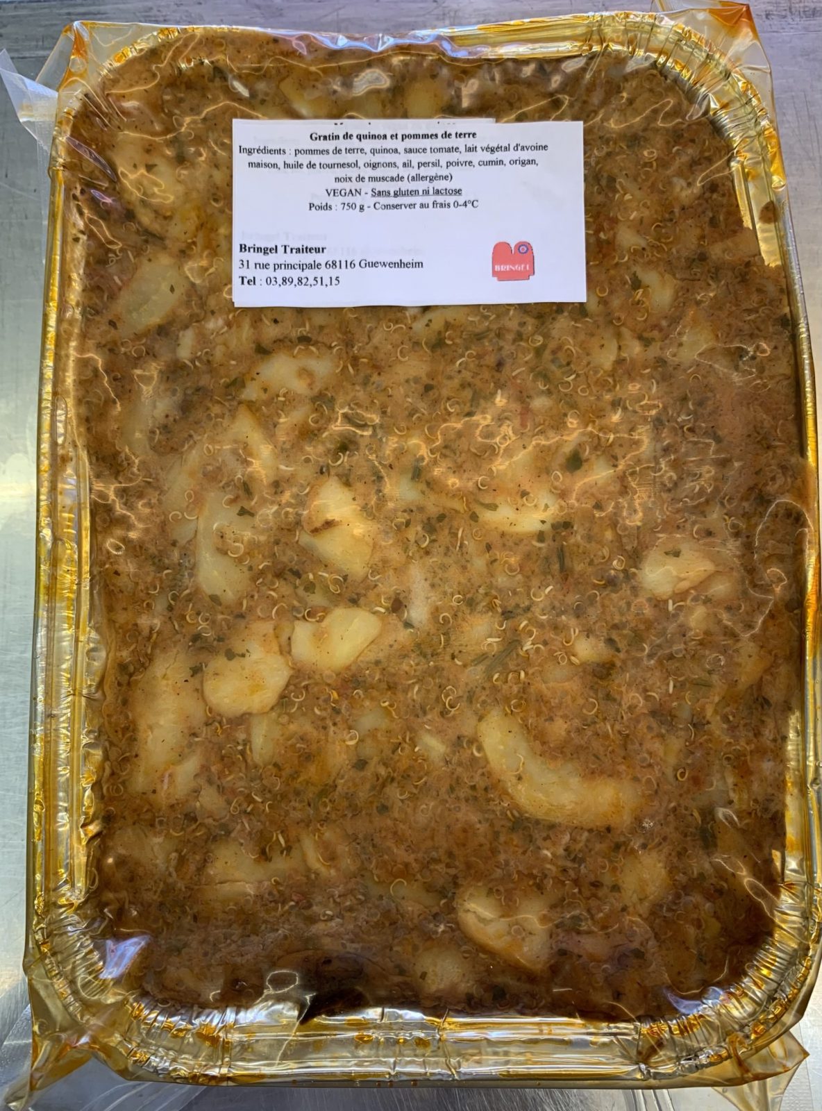 Gratin de quinoa et pommes de terre